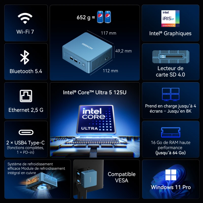 IT12-U5-MD GEEKOM IT12 Mini PC