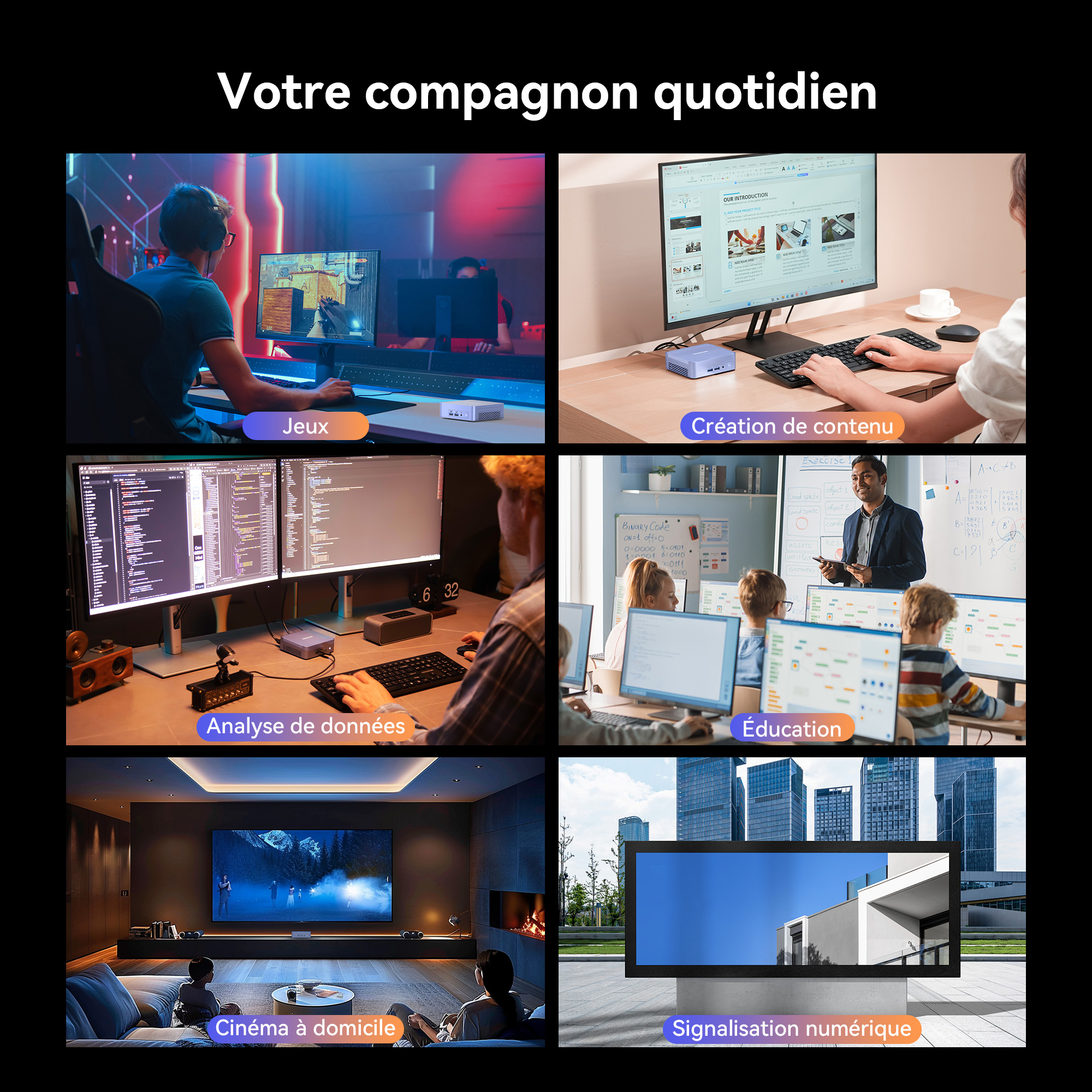 3 GEEKOM MINI PC votre compagnon quoitidien